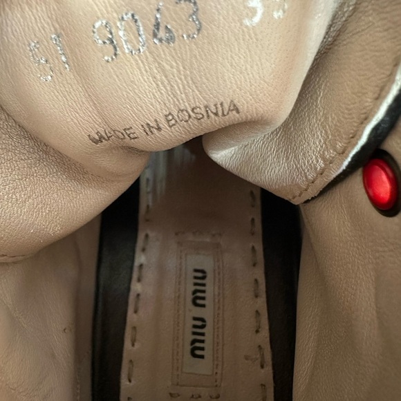 Miu Miu Red, Black, and off White Sneakers - Picture 12 of 12